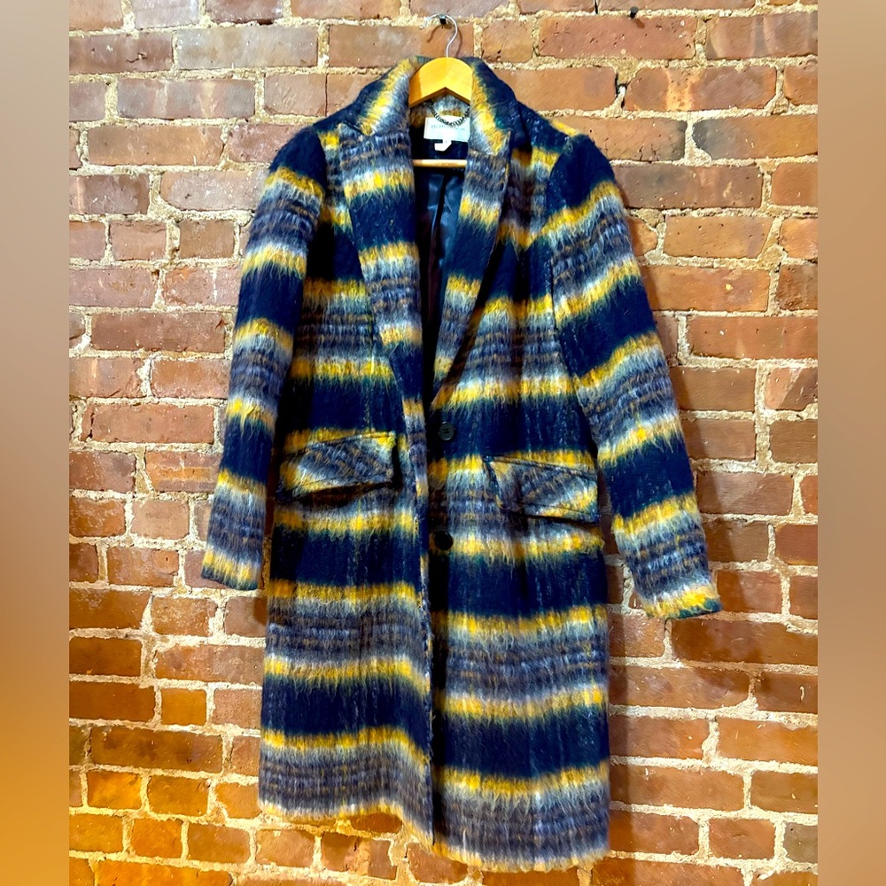 BCBGeneration Wool Plaid Coat